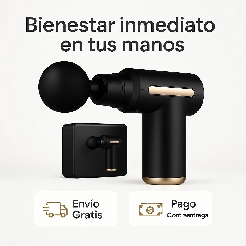 🚀 ¡Dile adiós al dolor muscular y al estrés con tu nueva Pistola Masajeadora 4 en 1!