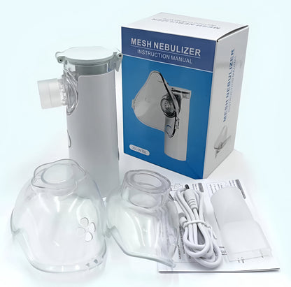 ¡Dile Adiós a la Falta de Aire! Nebulizador Portatil Recargable con Mascaras para Niños y Adultos | Pocas Unidades ✅