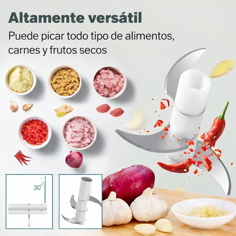 Pica en segundos sin cansarte ni ensuciar.