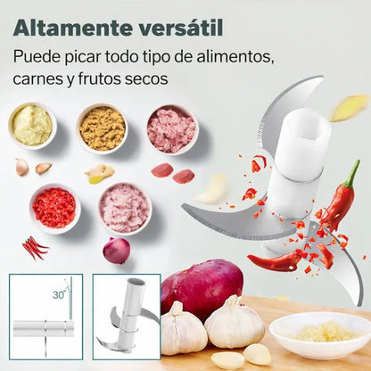 Pica en segundos sin cansarte ni ensuciar.