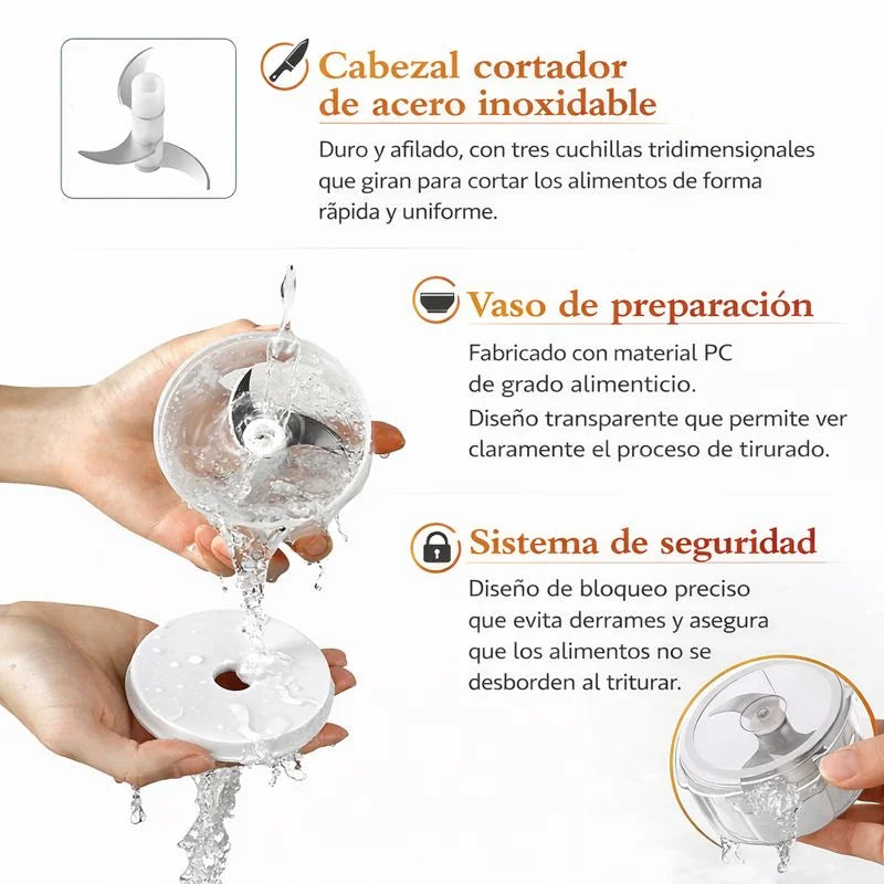 Pica en segundos sin cansarte ni ensuciar.