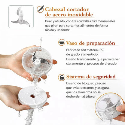 Pica en segundos sin cansarte ni ensuciar.