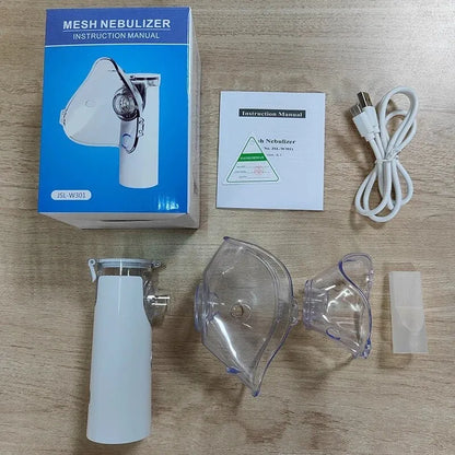 ¡Dile Adiós a la Falta de Aire! Nebulizador Portatil Recargable con Mascaras para Niños y Adultos | Pocas Unidades ✅