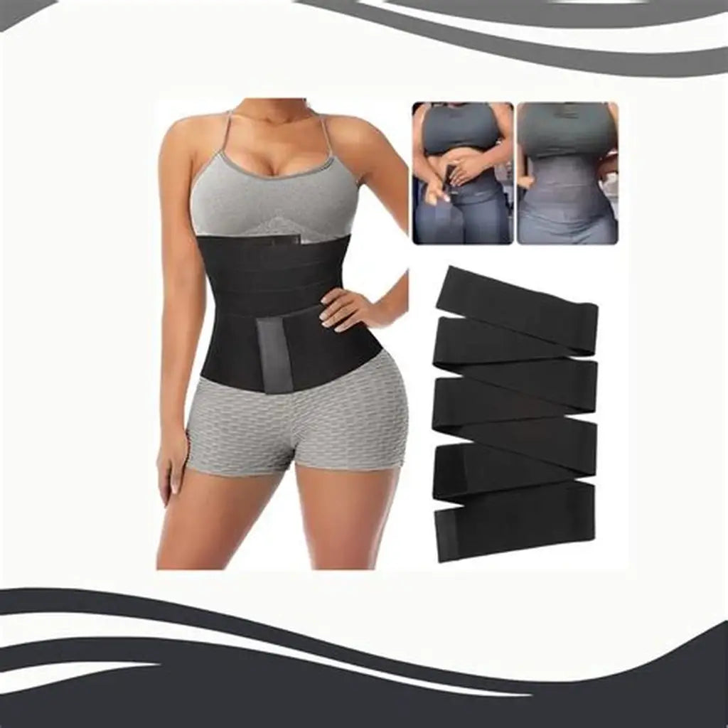 Adiós Rollitos, Hola Cintura™ 👗| Banda Ajustable Definición y Soporte Instantáneo.