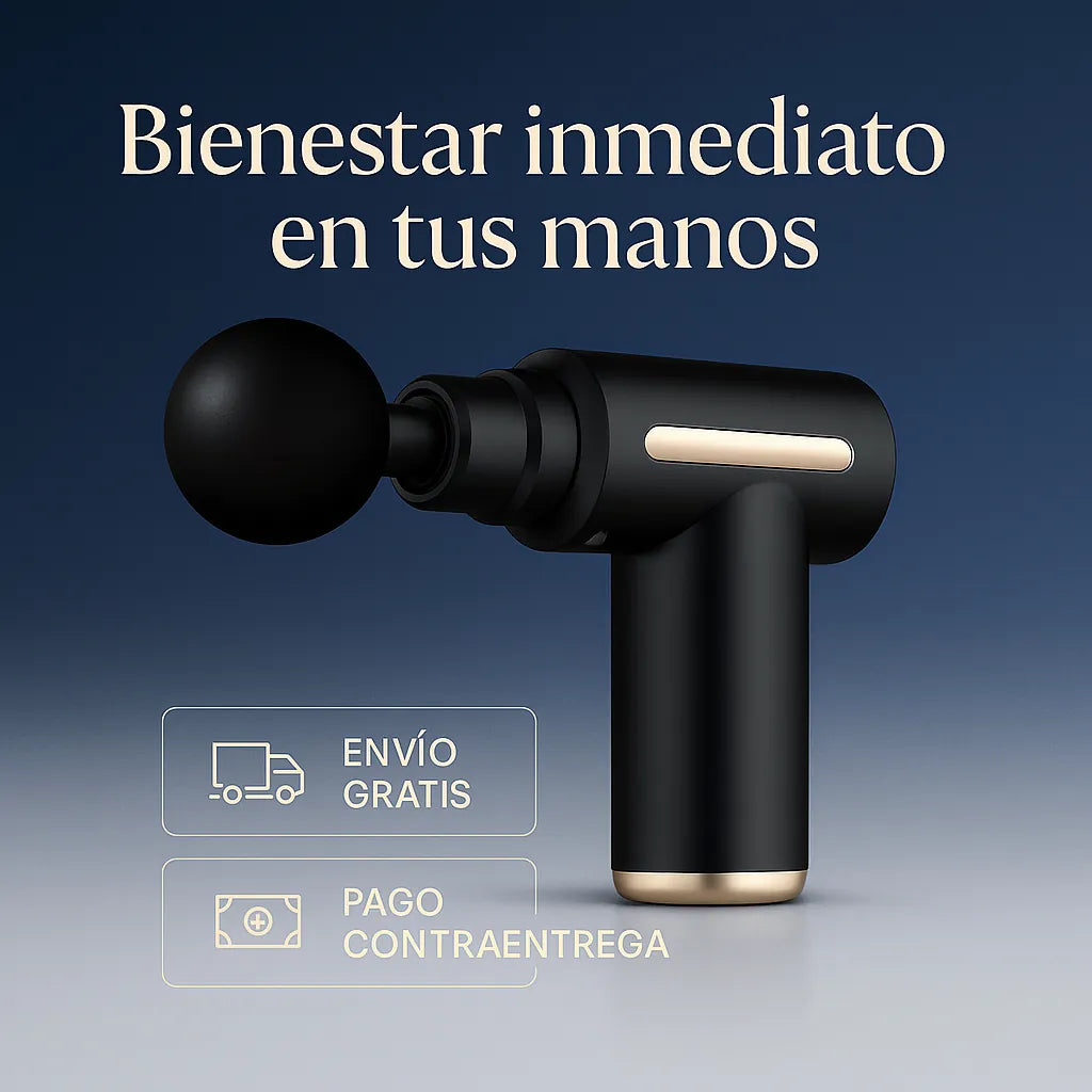 🚀 ¡Dile adiós al dolor muscular y al estrés con tu nueva Pistola Masajeadora 4 en 1!